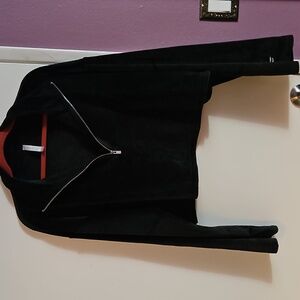 Plush Rib Half Zip Sweatshirt